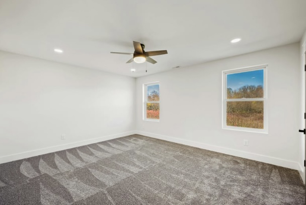 Clean room with professionally cleaned carpet